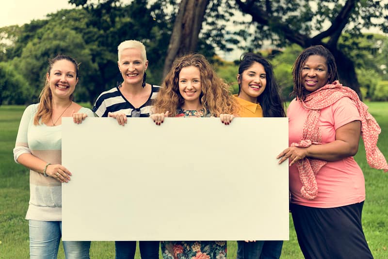 Group of Women Socialize Teamwork Happiness Concept